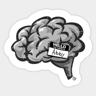 Frankenstein Brain - My Name is Abby Sticker